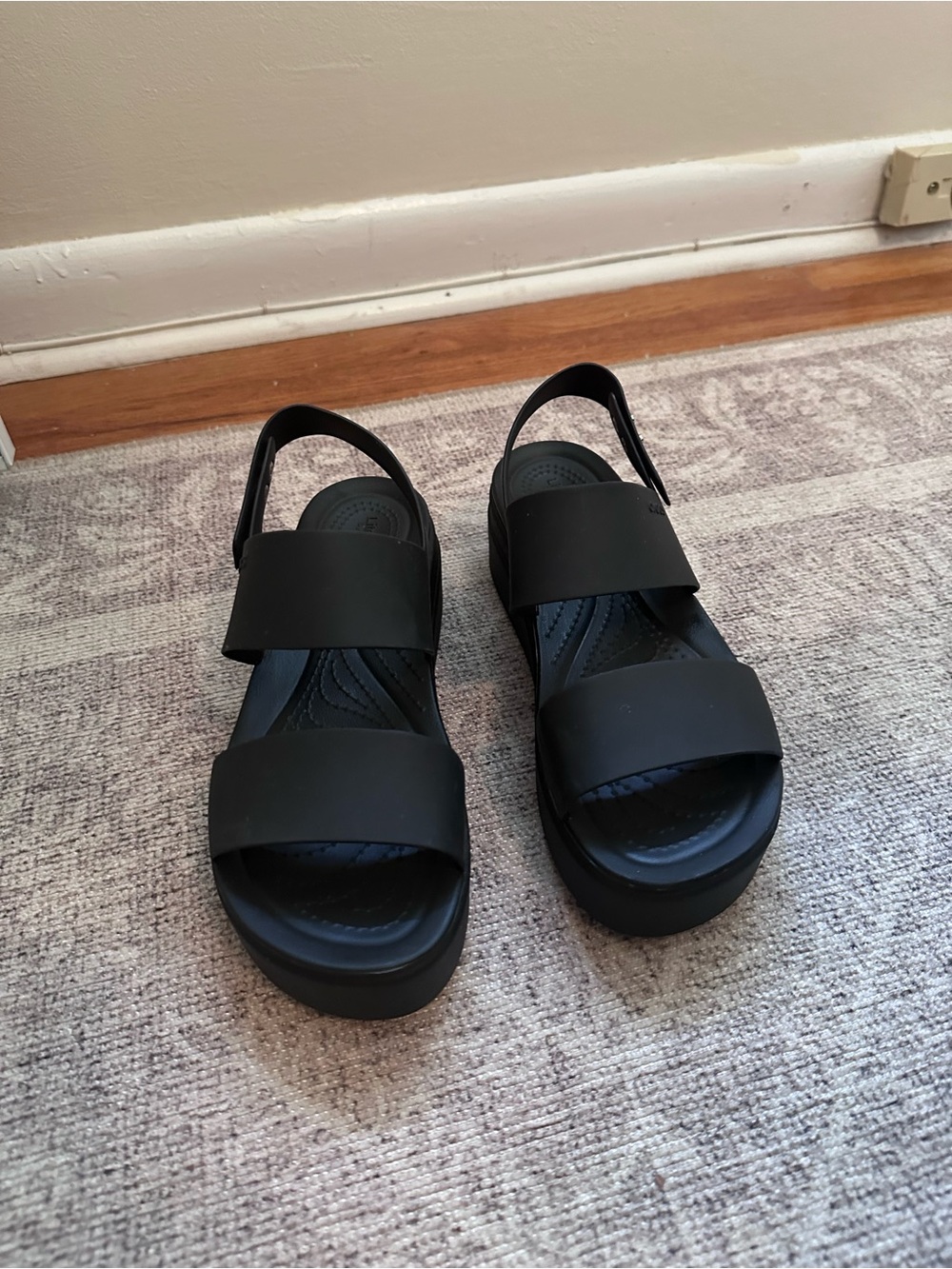 Crocs Brooklyn low wedge sandals